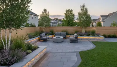 Landscaping crew in Cherry Hill, NJ providing professional lawn and yard maintenance
